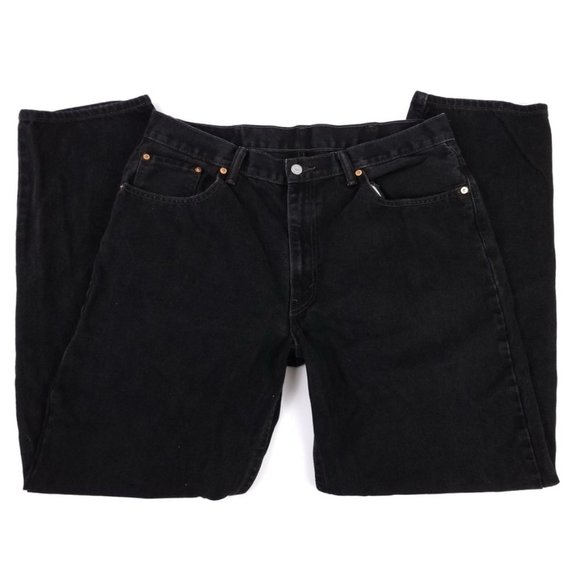 Levi's | 550 Relaxed Fit Black Denim Jeans 38x34 - Picture 2 of 8